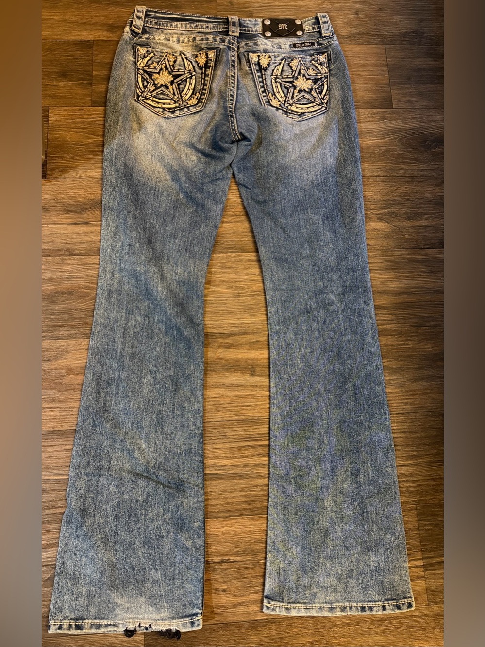 Vintage Y2K Star Horseshoe Bling Women’s Miss Me Jeans Medium Wash Bootcut SZ 29